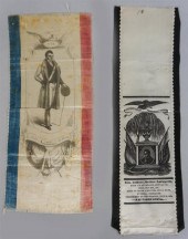 TWO COMMEMORATIVE MOURNING SIL