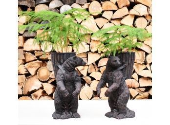 Two composite bear figures with