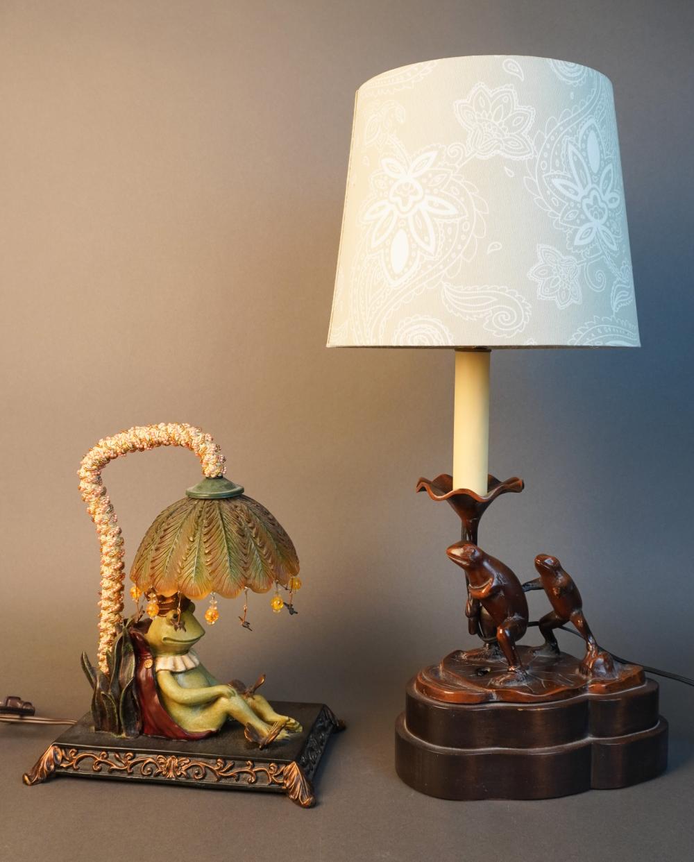 TWO COMPOSITION FROG FIGURAL