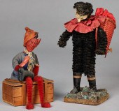 TWO COMPOSITION KRAMPUS FIGURE