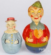 TWO COMPOSITION ROLY POLY FIGU