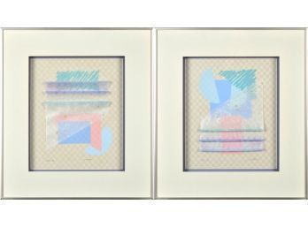 Two contemporary abstract C. Dunlap