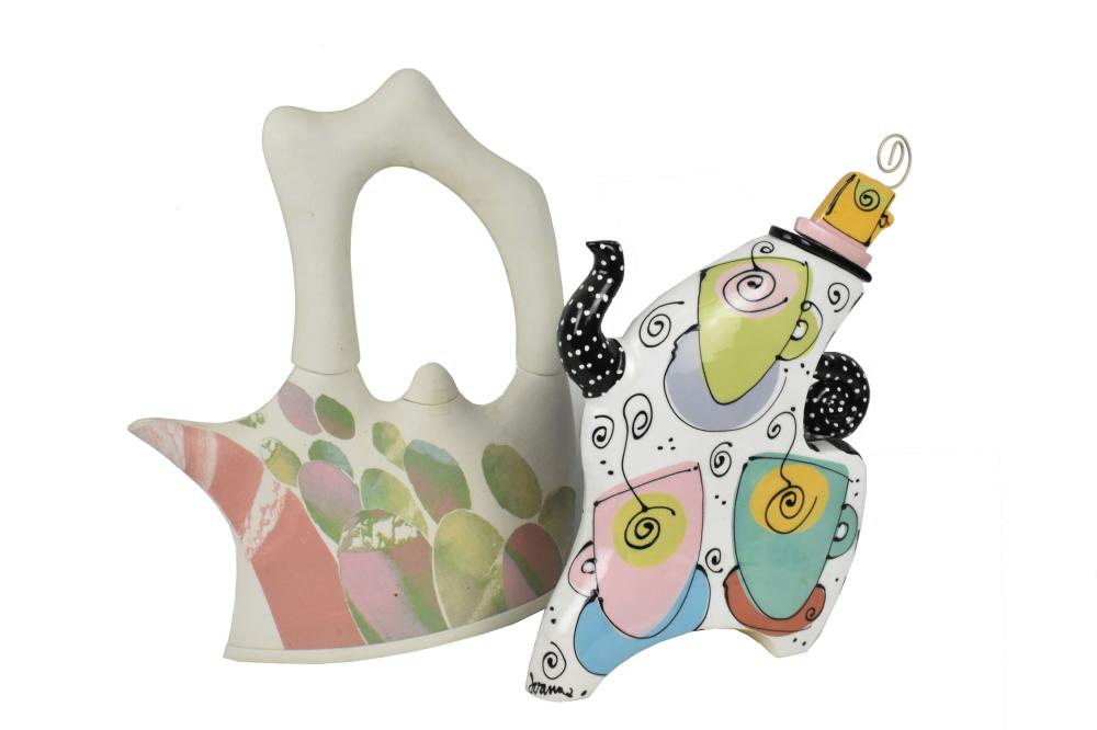 TWO CONTEMPORARY ART POTTERY