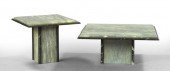 Two Contemporary Black and Gra
