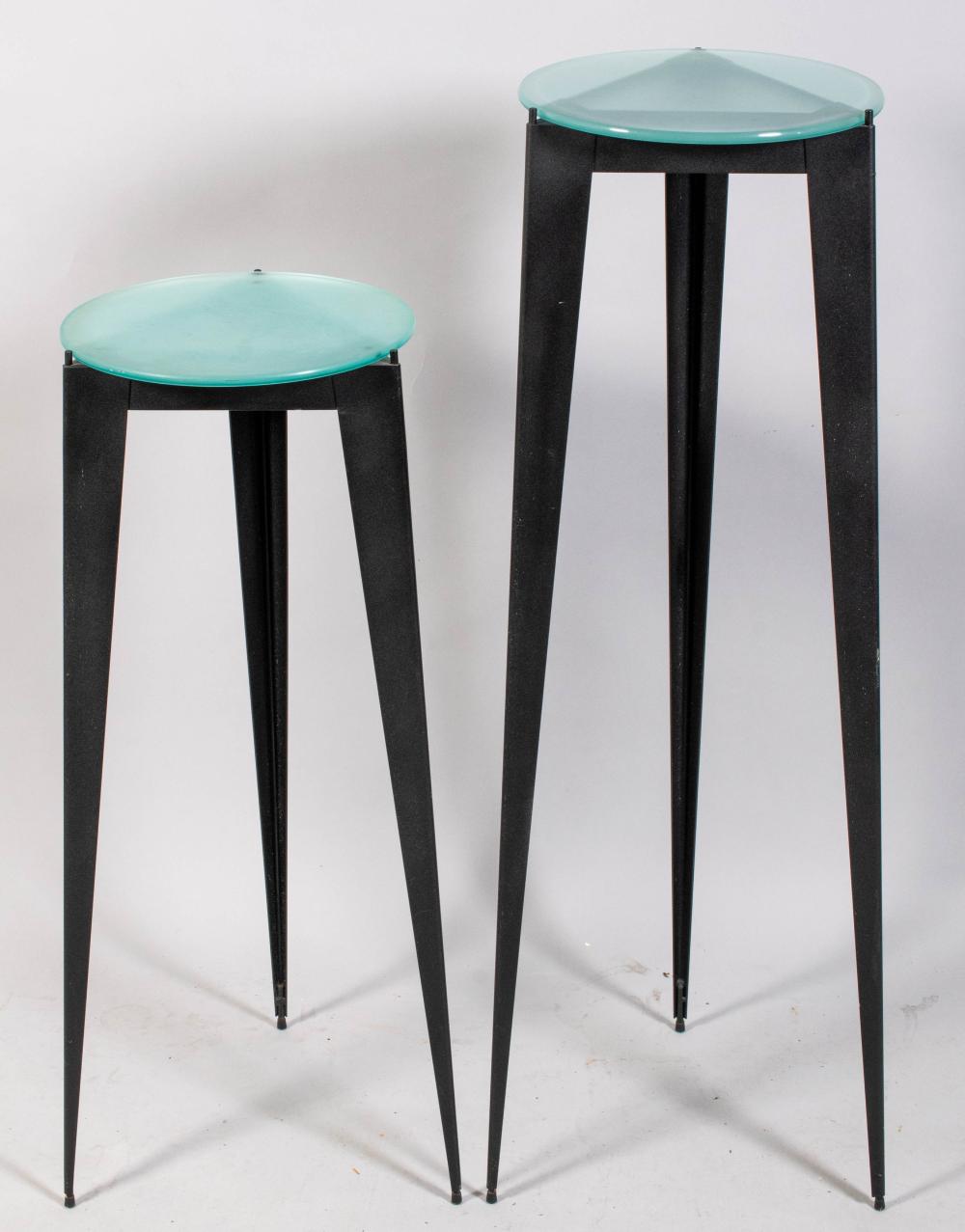 TWO CONTEMPORARY BLACK POWDER