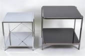 TWO CONTEMPORARY CHROME AND AN