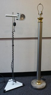 TWO CONTEMPORARY FLOOR LAMPSTw