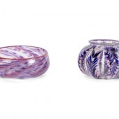 Two Contemporary Glass Article