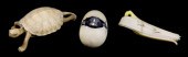 TWO CONTEMPORARY IVORY NETSUKE