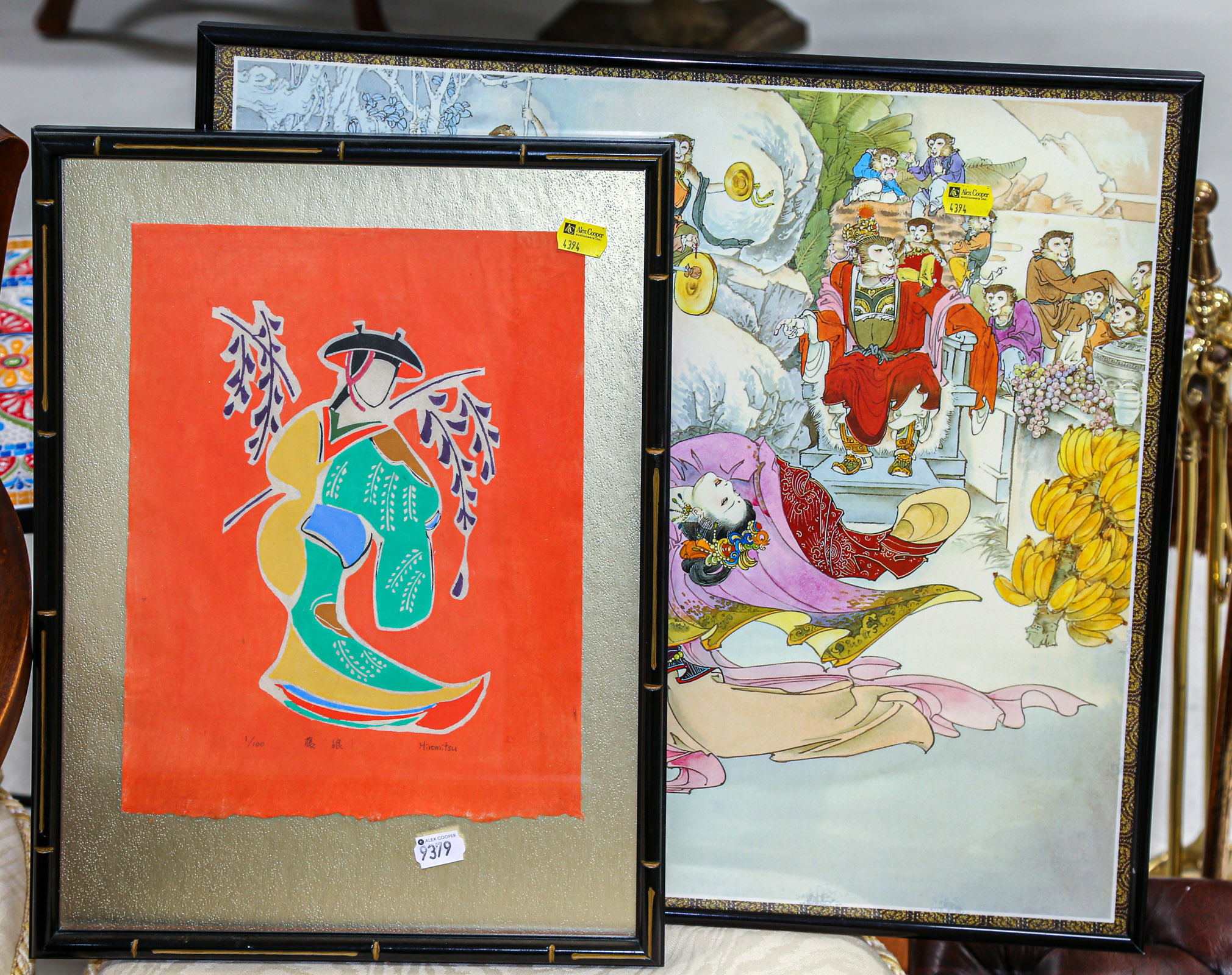 TWO CONTEMPORARY JAPANESE FRAMED