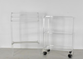 TWO CONTEMPORARY LUCITE PIECES
