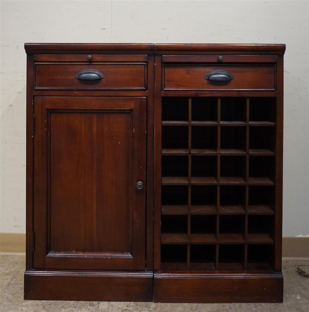 TWO CONTEMPORARY MAHOGANY OFFICE