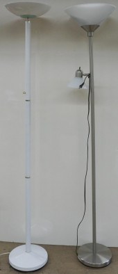 TWO CONTEMPORARY METAL TORCHER
