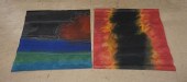 TWO CONTEMPORARY MIXED MEDIAS