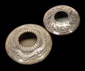 TWO CONTEMPORARY NAVAJO STERLI