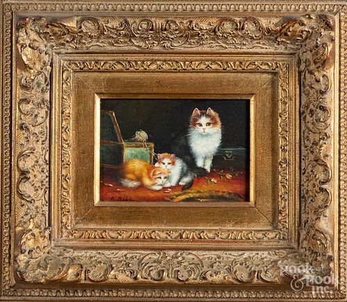 TWO CONTEMPORARY OIL ON PANEL WORKS