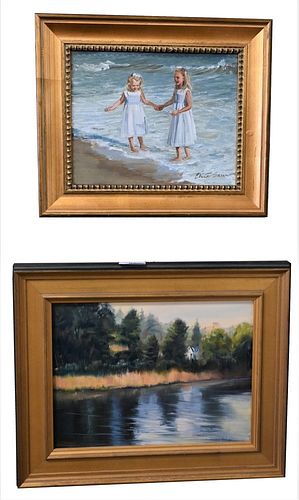 TWO CONTEMPORARY PAINTINGS, TO