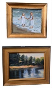 TWO CONTEMPORARY PAINTINGS, TO