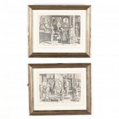TWO CONTEMPORARY PRINTS AFTER