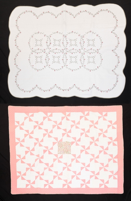 TWO CONTEMPORARY QUILTS.