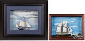 TWO CONTEMPORARY SHIP DIORAMAS