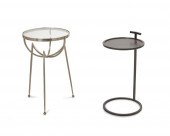 TWO CONTEMPORARY SIDE TABLESTw