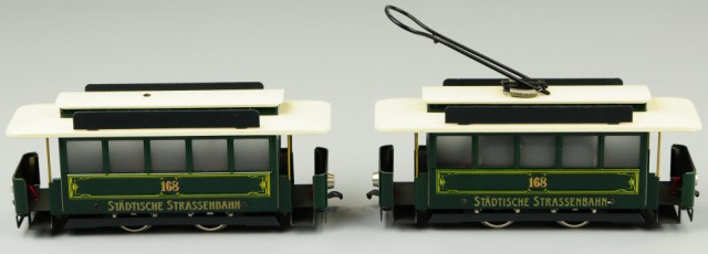 TWO CONTEMPORARY TROLLEYS Czech