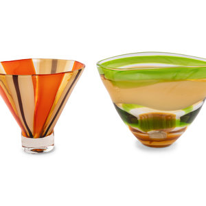 Two Contemporary Waterford Glass