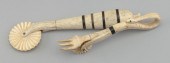 * TWO CONTEMPORARY WHALEBONE P
