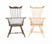 Two contemporary Windsor armch