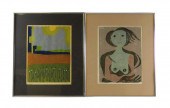 TWO CONTEMPORARY WOODBLOCK PRI