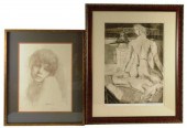 TWO CONTEMPORARY WORKS ON PAPE