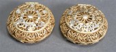 TWO CONTINENTAL 800-GILT SILVE