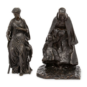 Two Continental Bronze Sculptures