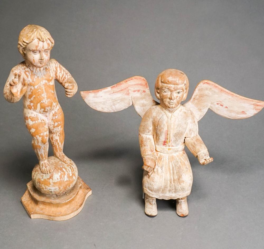 TWO CONTINENTAL CARVED AND