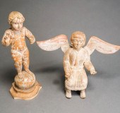 TWO CONTINENTAL CARVED AND PAR