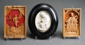 TWO CONTINENTAL CARVED AND SIL