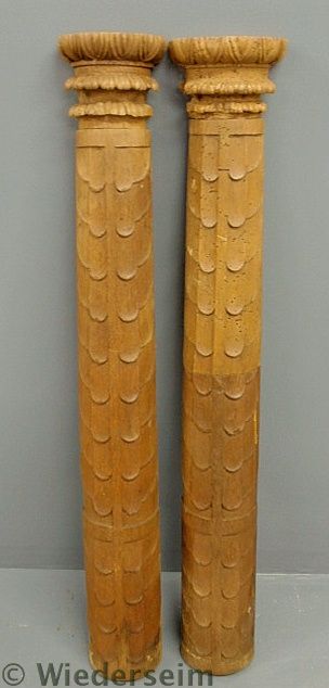 Two Continental carved