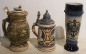 TWO CONTINENTAL CERAMIC BEER S