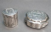 TWO CONTINENTAL CHASED SILVER