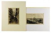 TWO CONTINENTAL ETCHINGS OF IC
