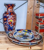 TWO CONTINENTAL FAIENCE PLATES