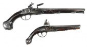 TWO CONTINENTAL FLINTLOCK PIST