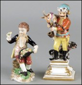 TWO CONTINENTAL GILT AND PAINT