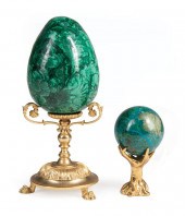 TWO CONTINENTAL GILT BRONZE AN