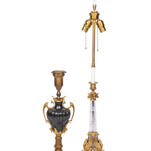 Two Continental Gilt Bronze Mounted