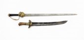 TWO CONTINENTAL HUNTING SWORDS