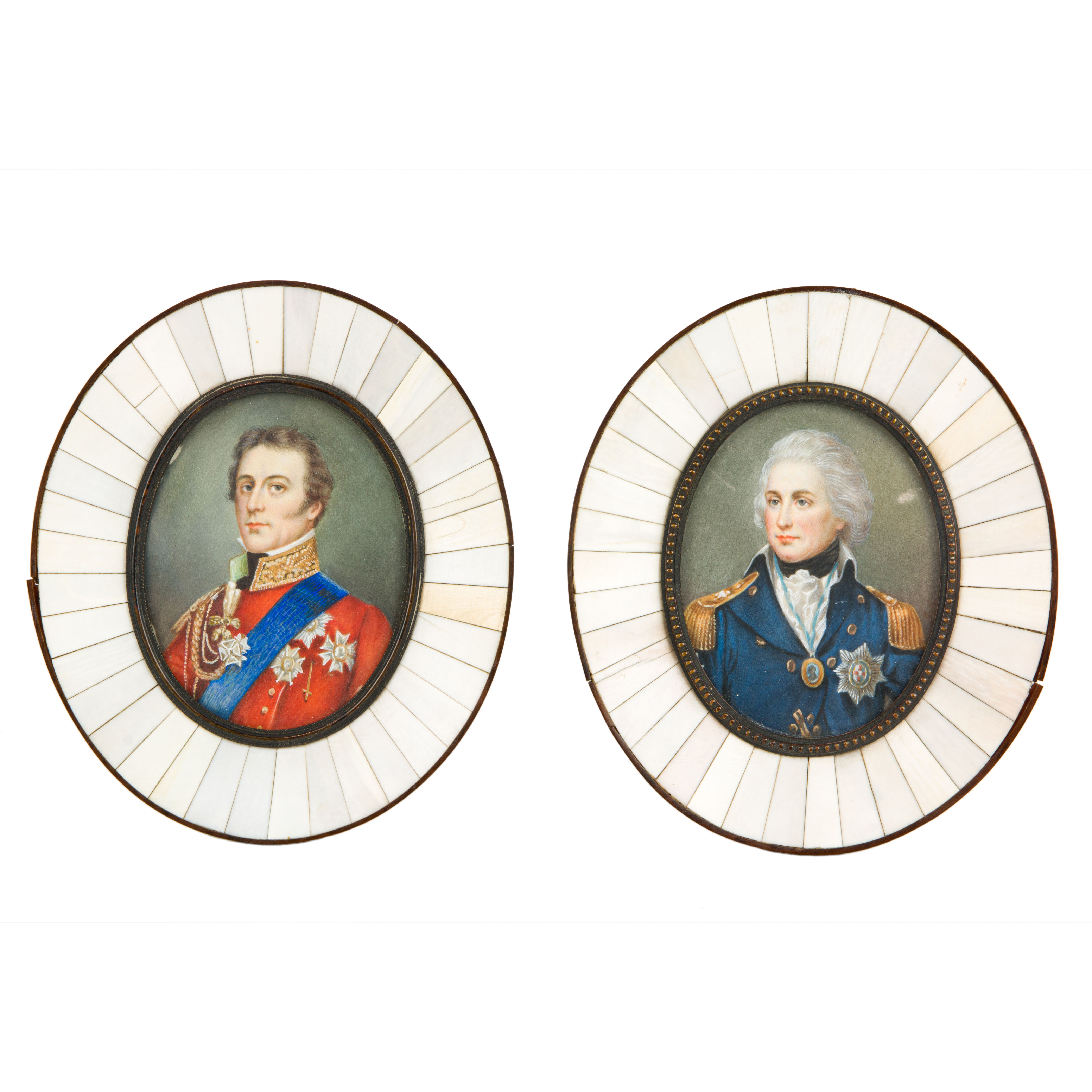TWO CONTINENTAL MINIATURE PORTRAITS