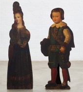 TWO CONTINENTAL PAINT DECORATE