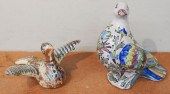 TWO CONTINENTAL PAINTED POTTER